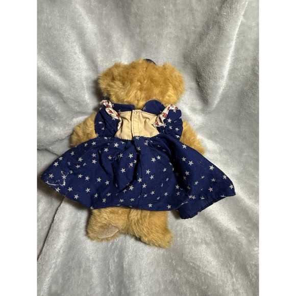 Russ Berrie Plush AMELIA #198 14" Teddy Bear Patriotic Teddy Bears from the Past - Picture 2 of 2